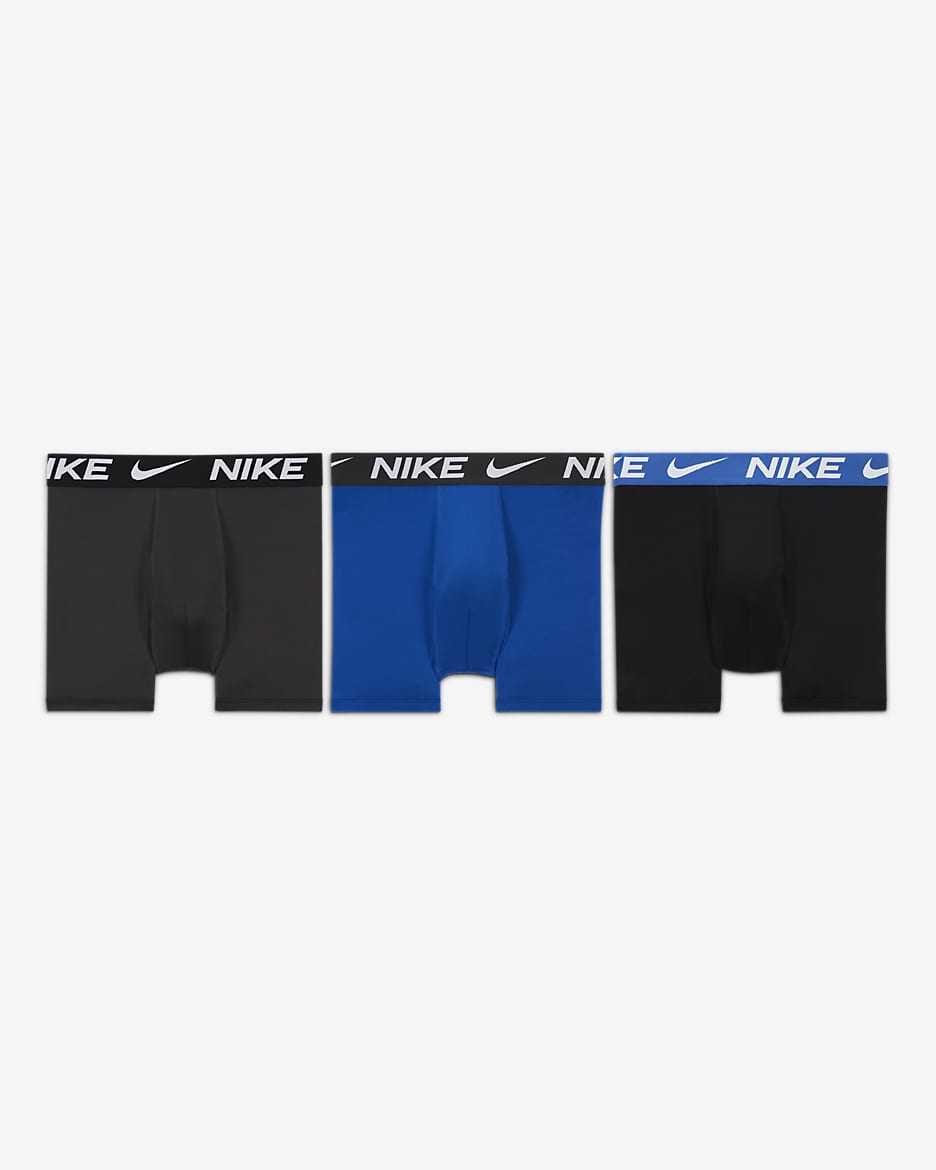 Nike Dri-FIT Essentials Big Kids' Boxer Briefs (3-Pack) - Game Royal