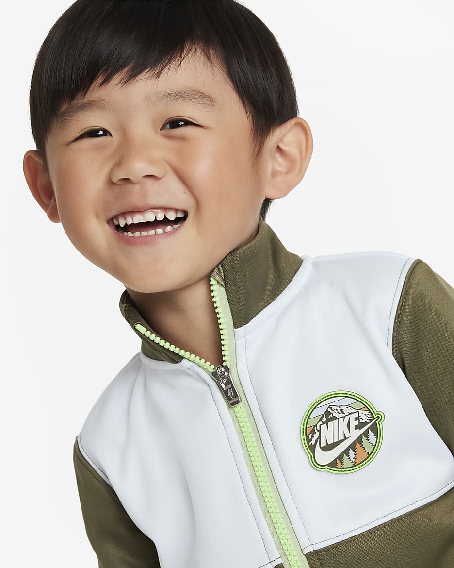 Nike Sportswear Snow Day Graphic Set Toddler Dri-FIT Tracksuit - Medium Olive