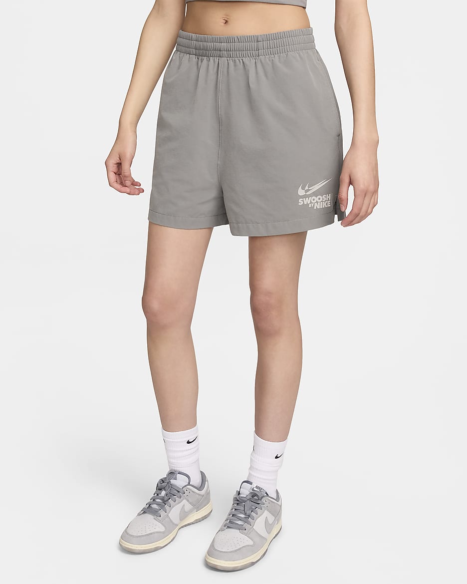 Nike Sportswear Women's Woven Shorts - Flat Pewter/Light Iron Ore