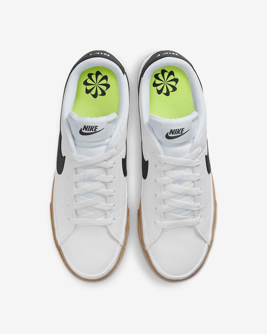 NikeCourt Legacy Next Nature Women's Shoes - White/Gum Yellow/Volt/Anthracite