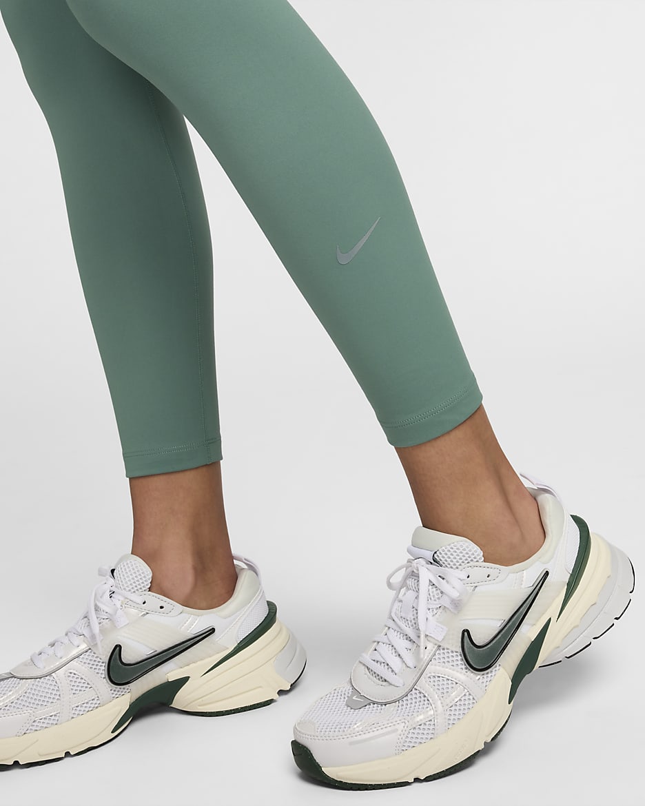 Leggings de tiro alto de 7/8 para mujer Nike One - De costa a costa/Negro