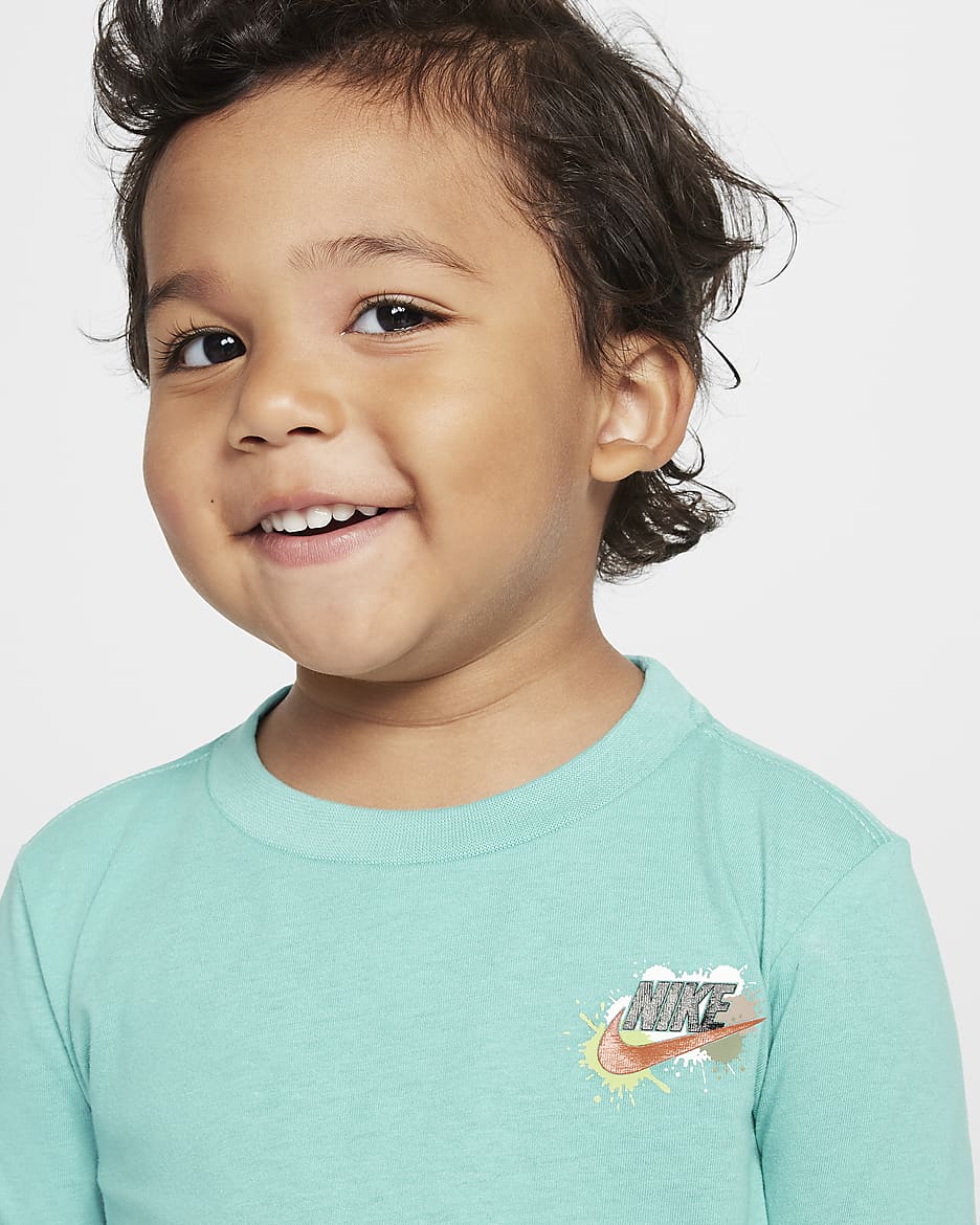 Nike "Express Yourself" Toddler Long Sleeve T-Shirt - Green Frost