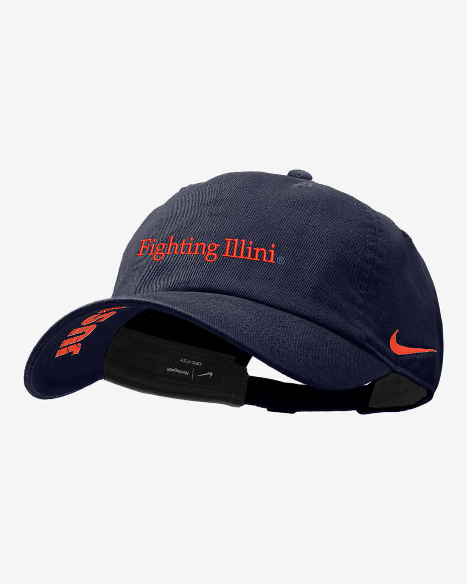 Illinois Nike College Cap - Navy