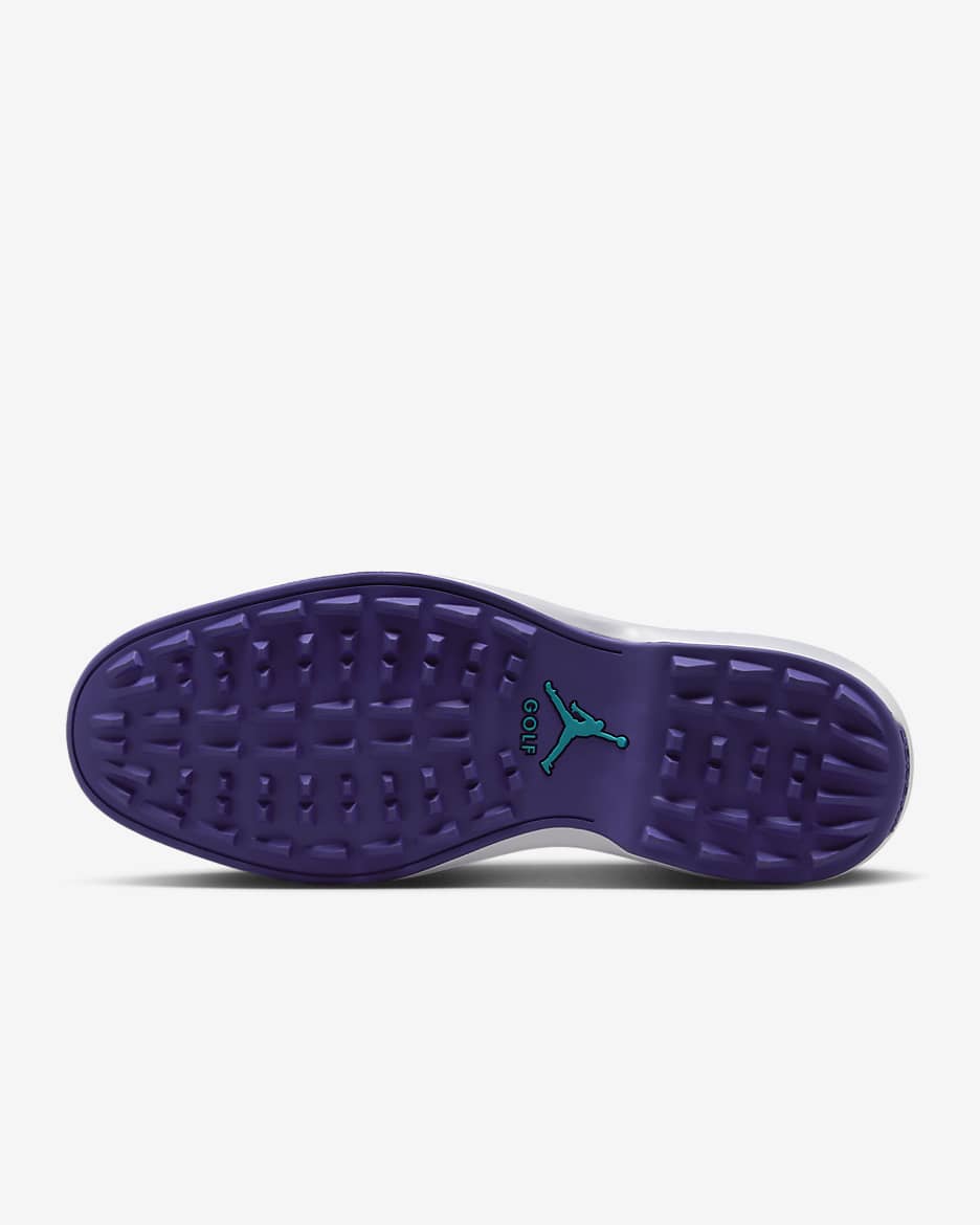 Jordan ADG 5 Golfschuh - Weiß/Emerald Rise/Grape Ice