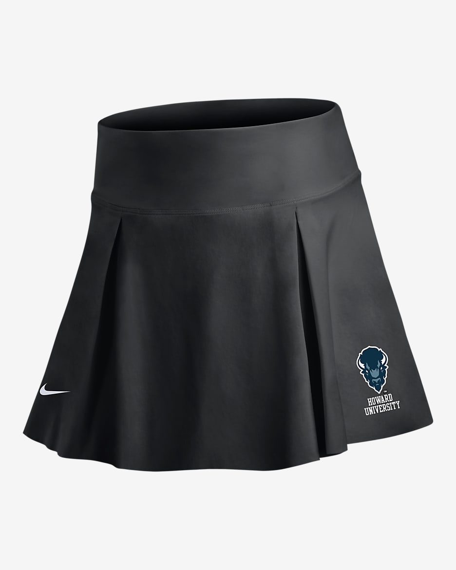 Falda universitaria Nike para mujer Howard Club - Negro