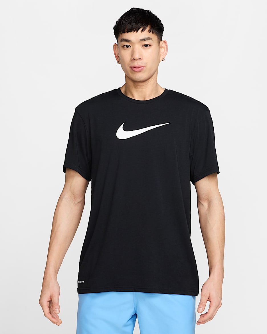 Nike Swim Hydroguard Men's Short-Sleeve Top - Black