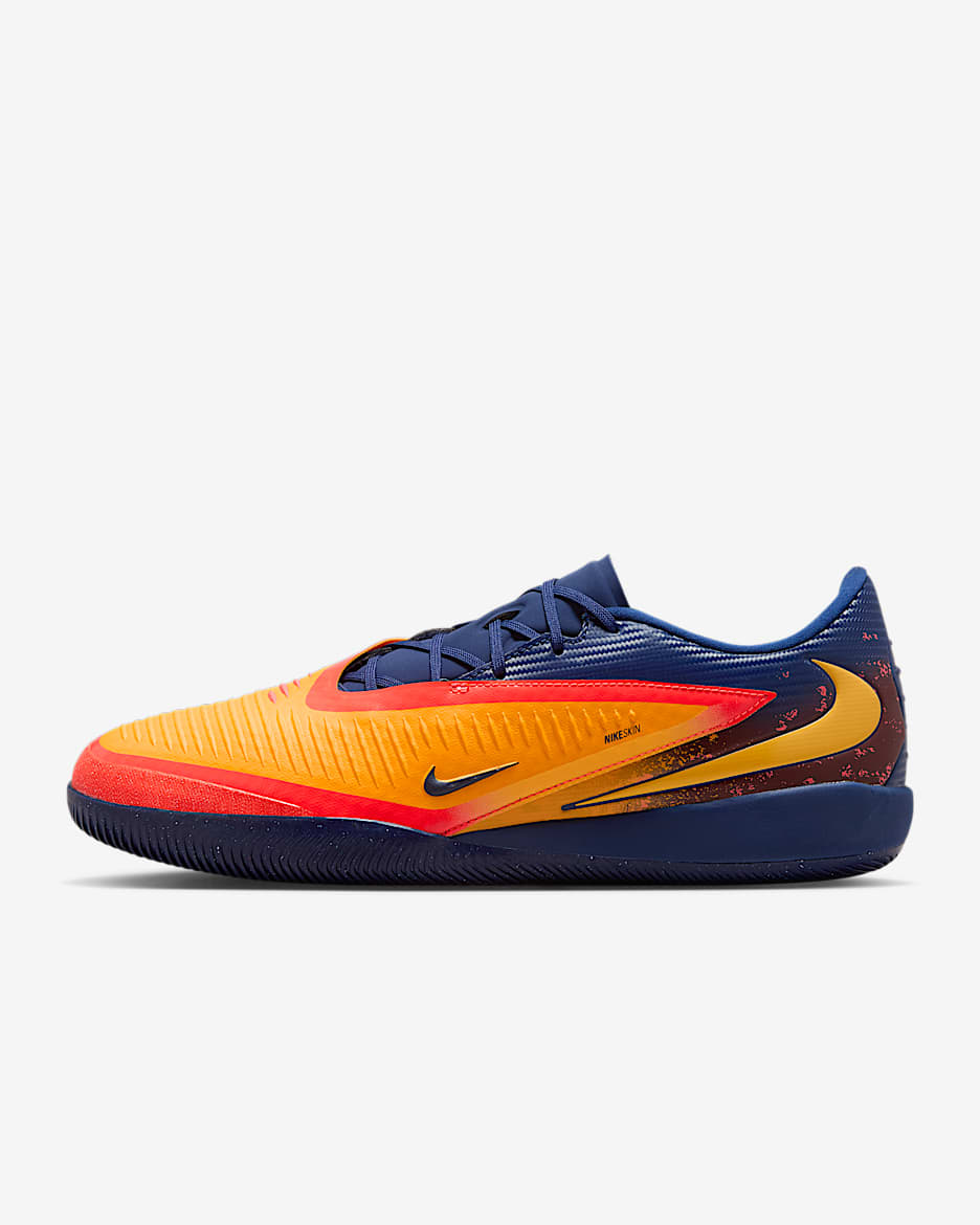 Nike Phantom 6 Low Academy 'Erling Haaland' Indoor/Court Football Shoe - Laser Orange/Blue Void/Lemon Venom