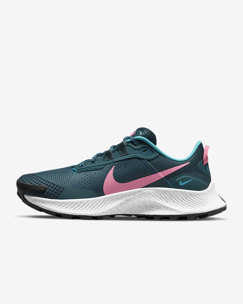 รองเท้าวิ่งเทรลผู้หญิง Nike Pegasus Trail 3 - Dark Teal Green/Armory Navy/Turquoise Blue/Pink Glow