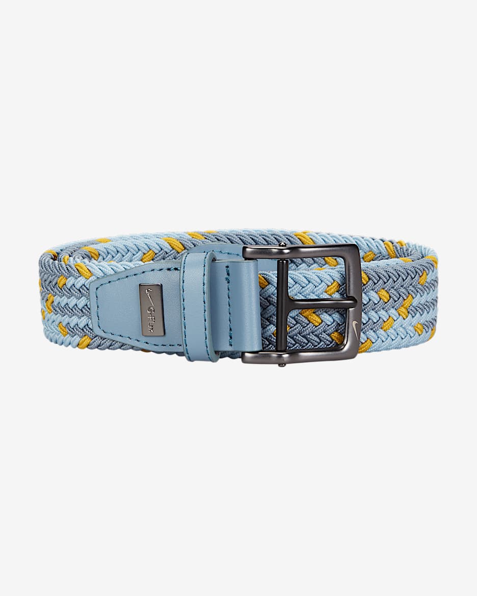 Cinturón de tejido Woven elástico Nike G-Flex - Pizarra cenizo/Azul susurro/Cactus brillante