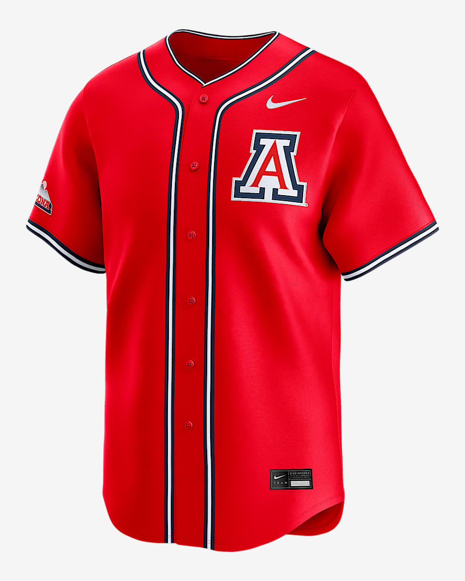 Arizona Wildcats Men's Nike College Limited Baseball Jersey - Red