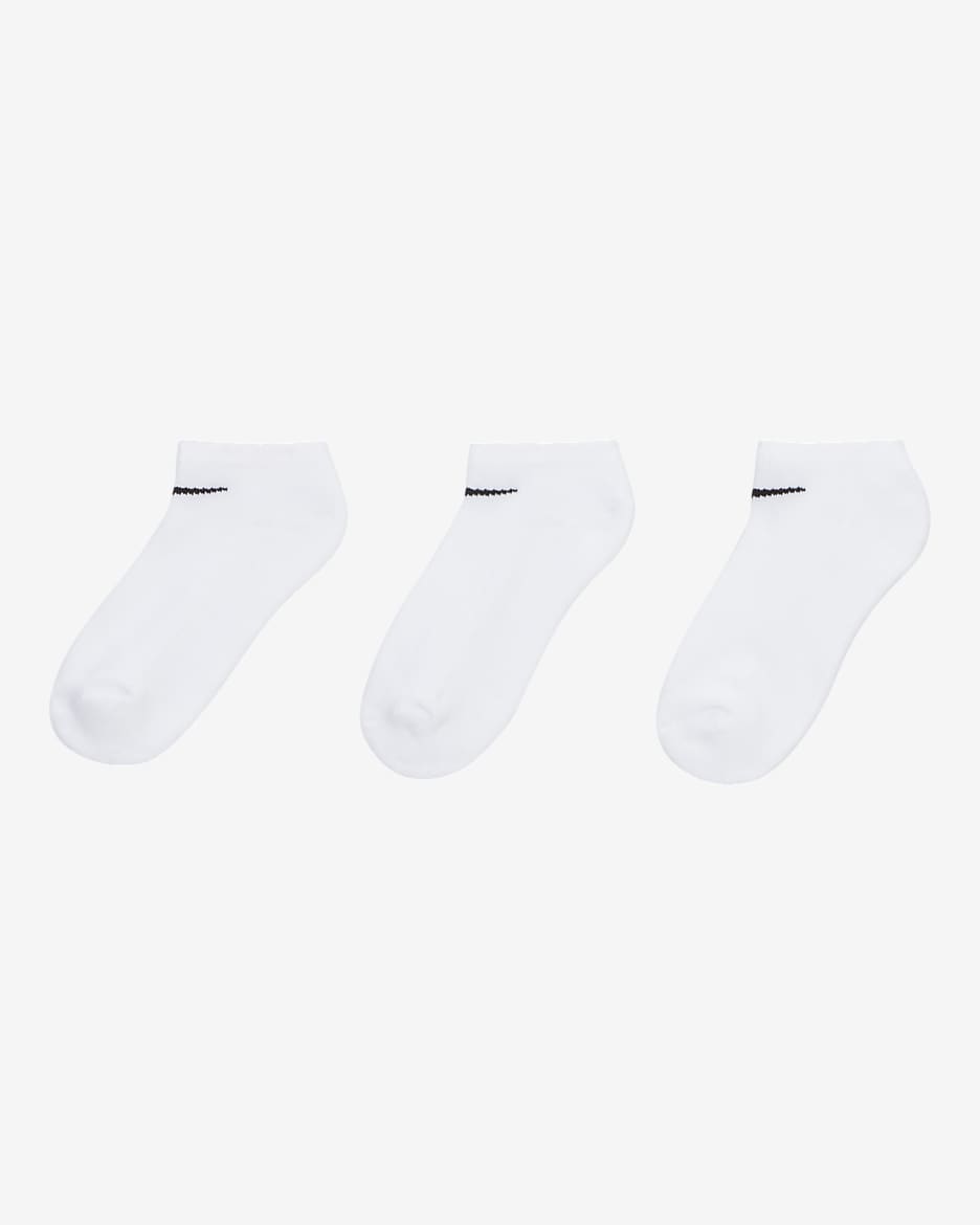 Nike Little Kids' No-Show Socks (3 Pairs) - White