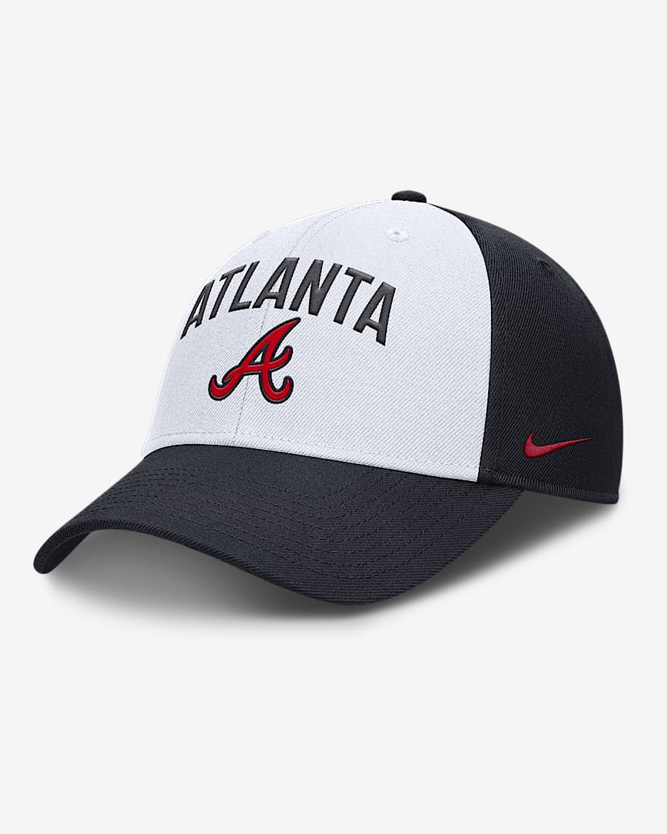 Atlanta Braves Club Men's Nike Dri-FIT MLB Adjustable Hat - White
