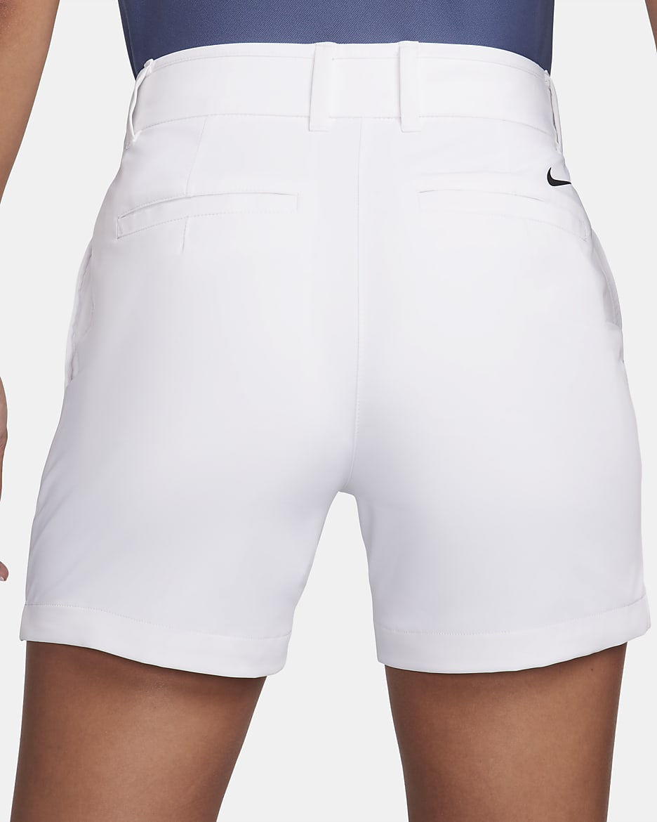 Nike Dri-FIT Victory-golfshorts til kvinder (13 cm) - hvid/sort