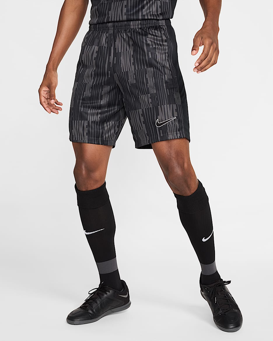 Shorts de fútbol Dri-FIT para hombre Nike Academy+ - Negro/Negro/Negro
