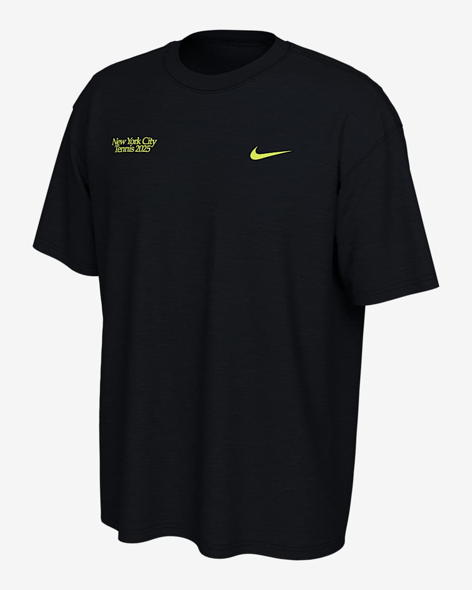 NikeCourt Women's Tennis T-Shirt - Black/Volt