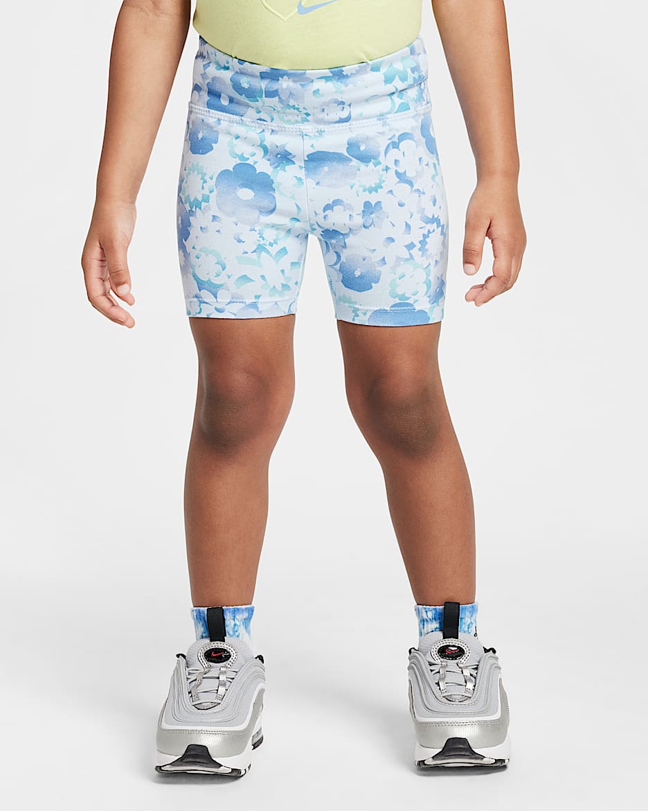 Nike Flow-Ral Toddler Printed Bike Shorts - Blue Tint