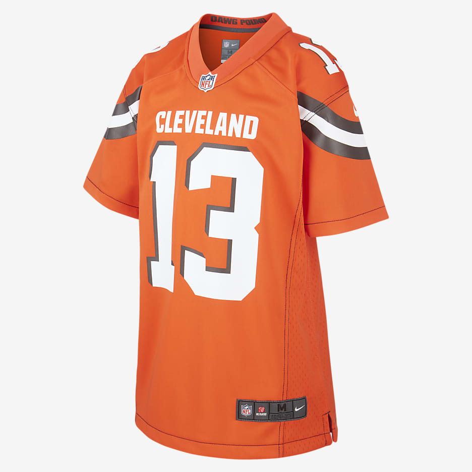 NFL Cleveland Browns (Odell Beckham Jr.) Older Kids' Game Jersey - Orange