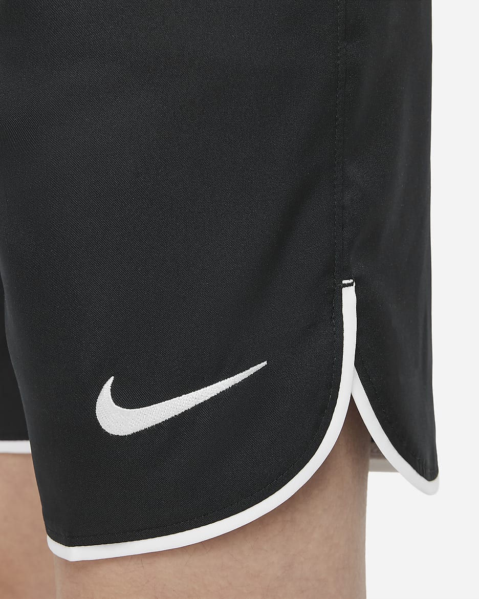 Nike Dri-FIT Big Kids' Soccer Shorts - Black/White/White