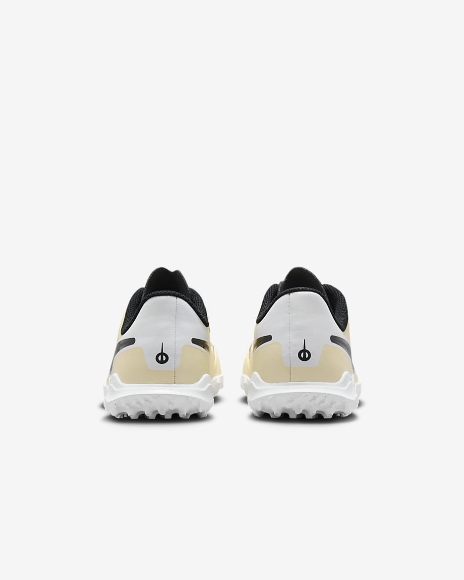 Chaussure de foot basse pour surface synthétique Nike Jr. Tiempo Legend 10 Club pour enfant/ado - Lemonade/Metallic Gold Coin/Noir