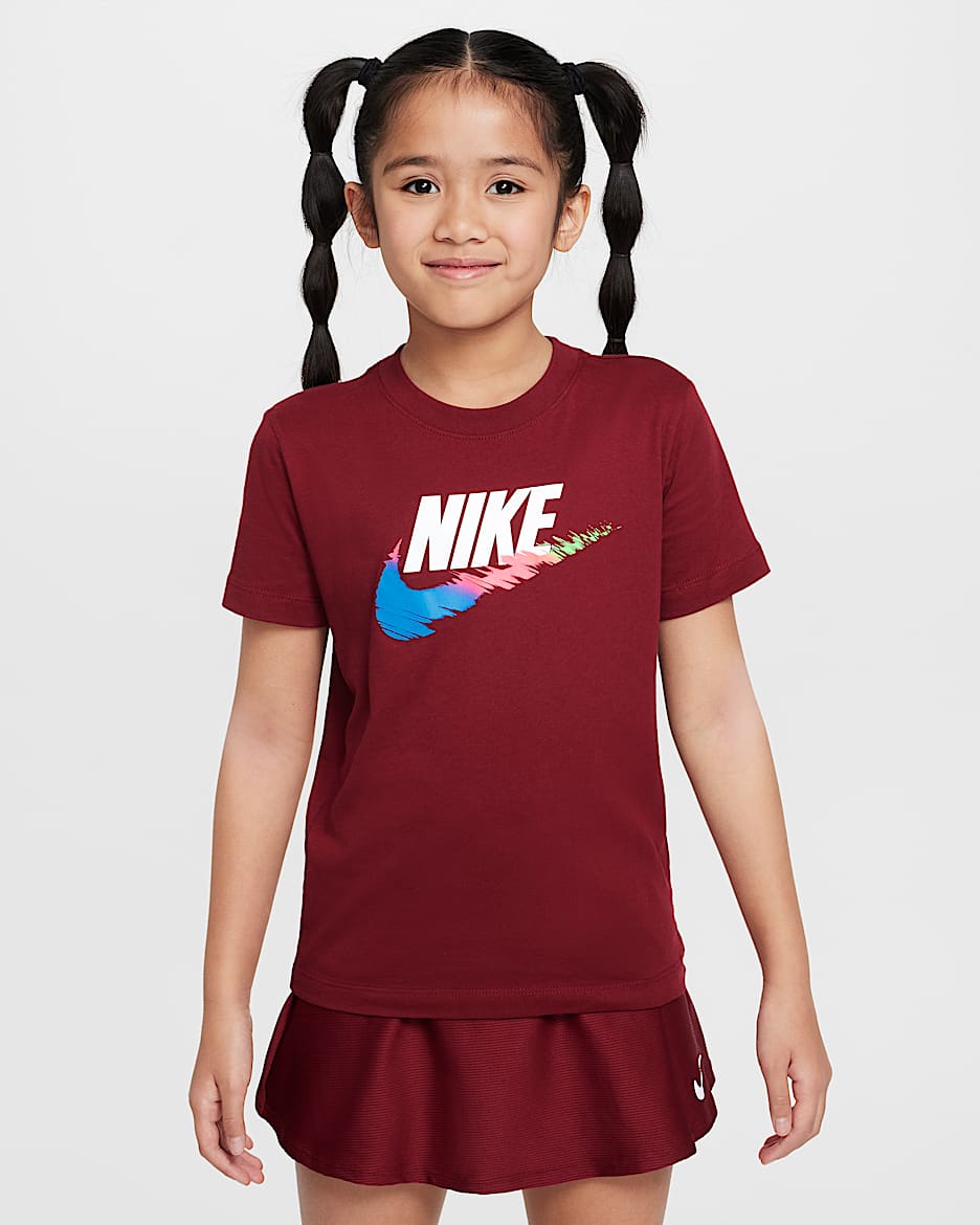 Playera para niños talla grande Nike Sportswear - Rojo team