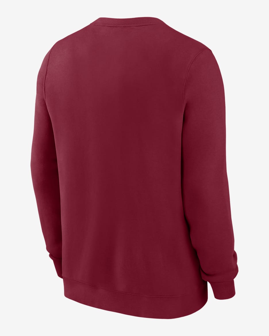 Sudadera de cuello redondo sin cierre universitaria Nike para hombre USC Trojans Primetime Evergreen Logo - Carmesí