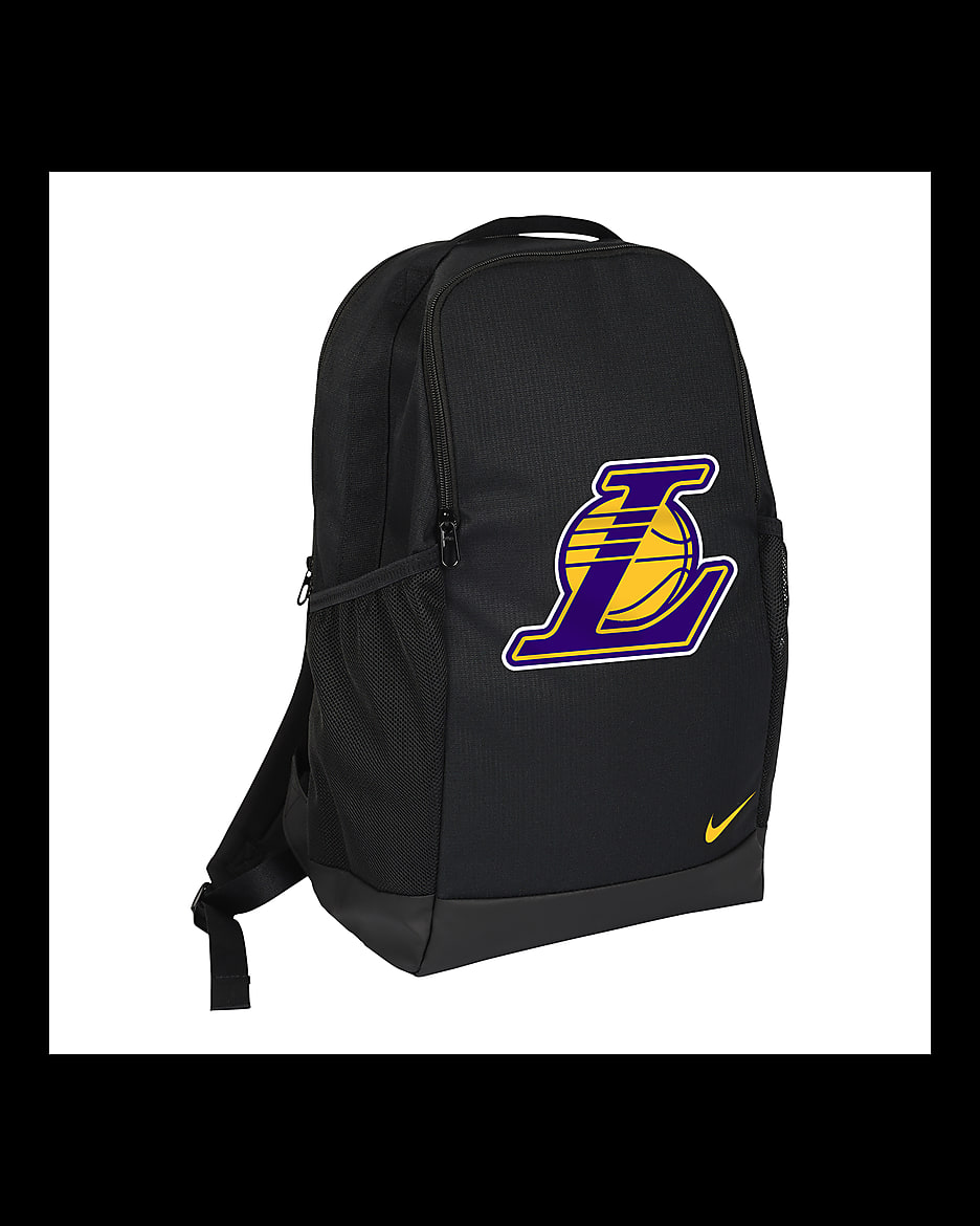 Los Angeles Lakers Brasilia Nike NBA Backpack (24L) - Black