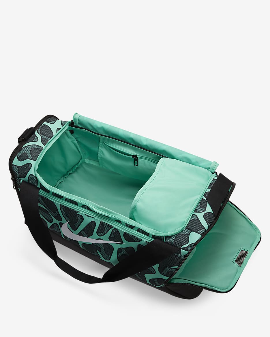 Nike Brasilia Duffel Bag (Small, 41L) - Light Menta/Black/White