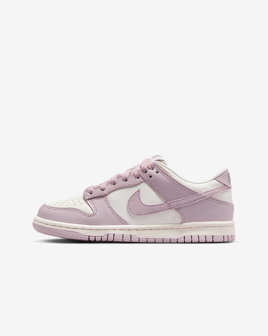 Scarpa Nike Dunk Low – Ragazzi - Sail/Enigma Stone/Particle Rose