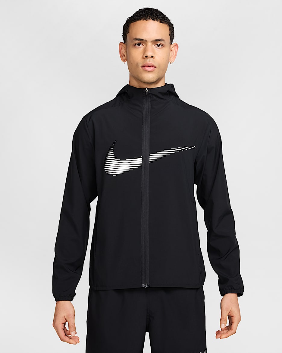 Nike Form Men's Dri-FIT Hooded Jacket - Black