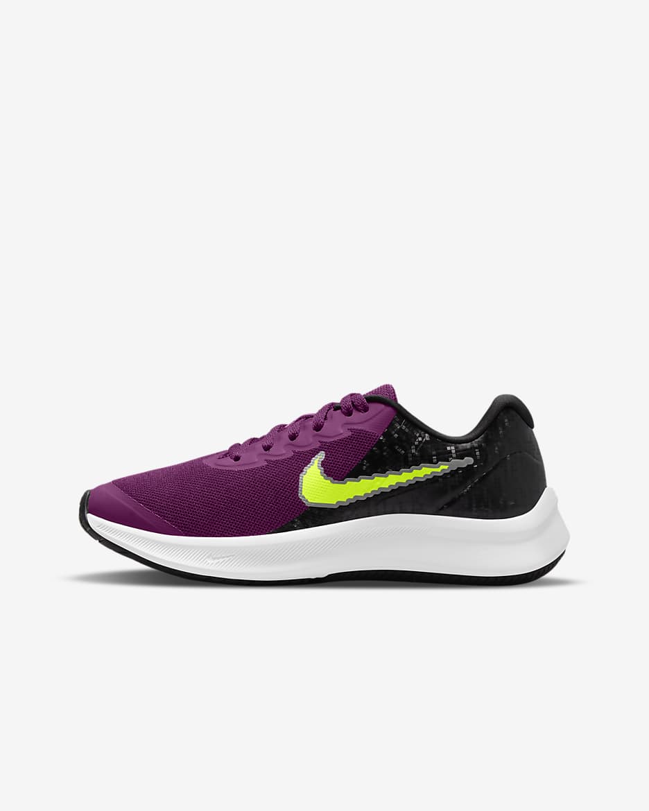 Calzado de running en carretera para niños grandes Nike Star Runner 3 SE - Sangría/Negro/Blanco/Volt