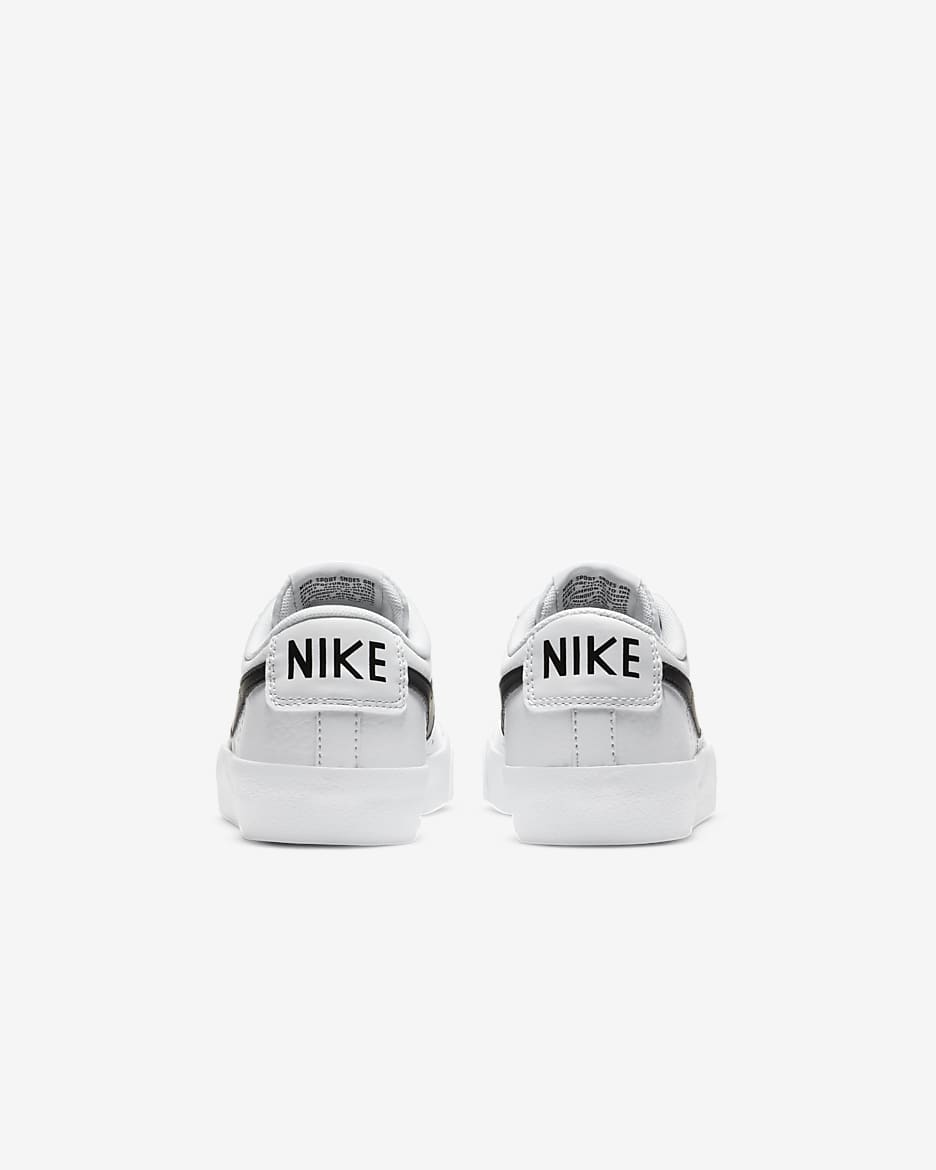 Tenis para niños grandes Nike Blazer Low '77 - Blanco/Naranja total/Negro