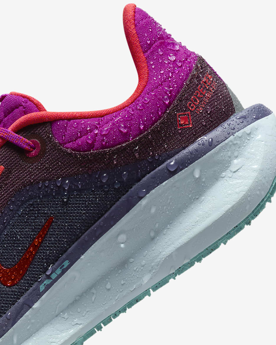 Nike Winflo 11 GORE-TEX SE Women's Waterproof Road Running Shoes - Vivid Grape/Dark Raisin/Green Frost/Bright Crimson