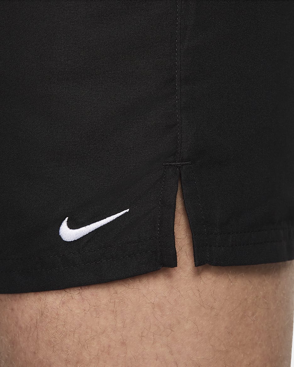 Nike Essential Lap Volley zwemshorts voor heren (13 cm) - Zwart/Wit