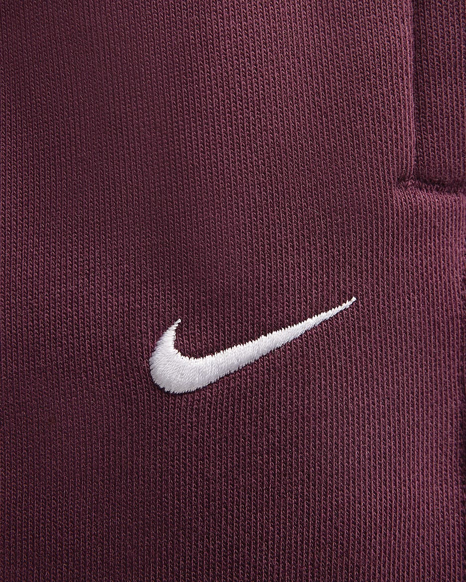 Pantaloni in fleece Nike Solo Swoosh - Donna - Night Maroon