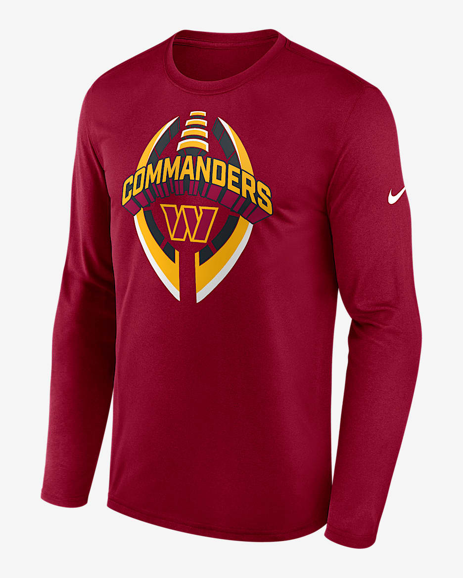 Washington Commanders Legend Icon Men's Nike Dri-FIT NFL Long-Sleeve T-Shirt - Red