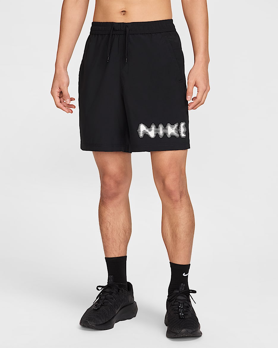 Nike Form Men's Dri-FIT 18cm (approx.) Unlined Versatile Shorts - Black/White