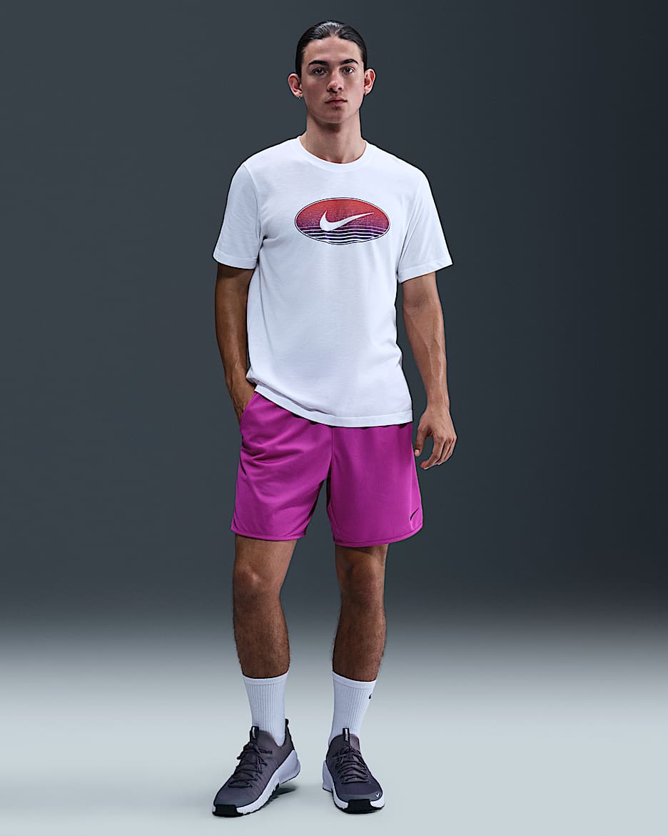 Nike Totality Men's Dri-FIT 7" Unlined Versatile Shorts - Vivid Purple/Black/Vivid Purple/Black