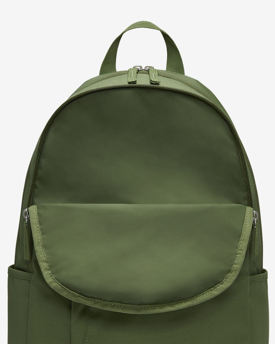 Nike Backpack (21L) - Treeline/Treeline/Vivid Green