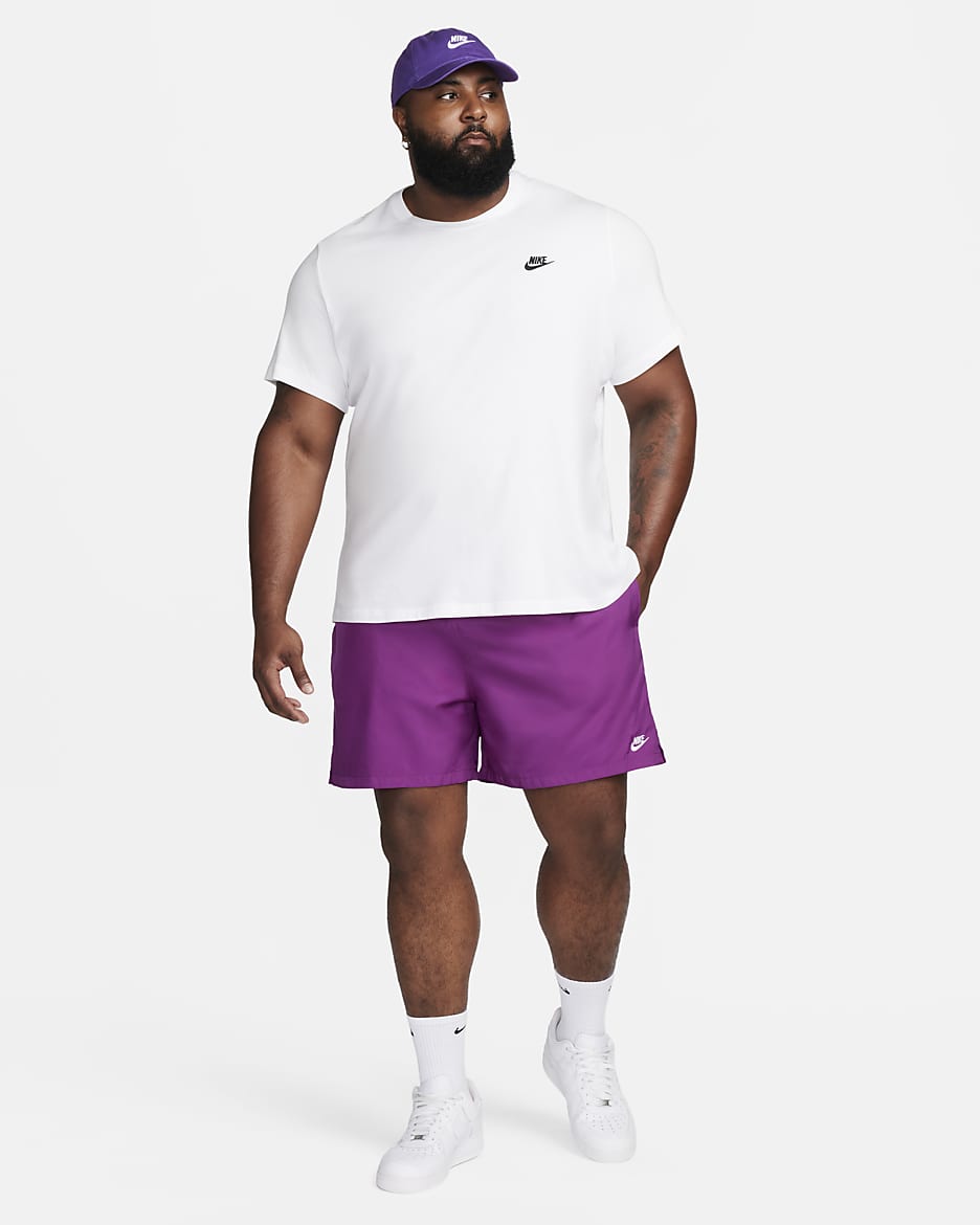 Nike Club Pantalón corto Flow de tejido Woven - Hombre - Viotech/Blanco