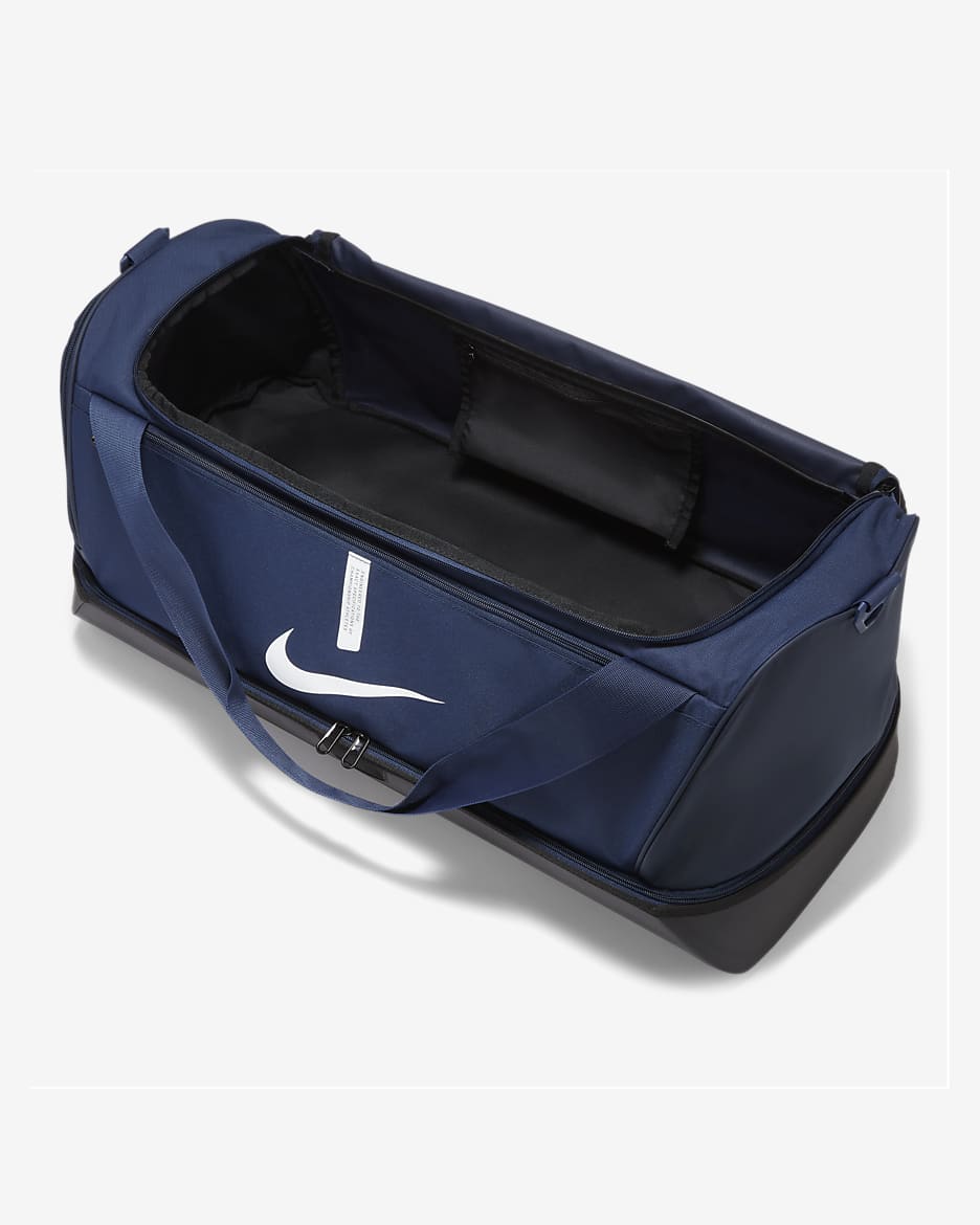 Nike Academy Team Football Hardcase Duffel Bag (Large, 59L) - Midnight Navy/Black/White