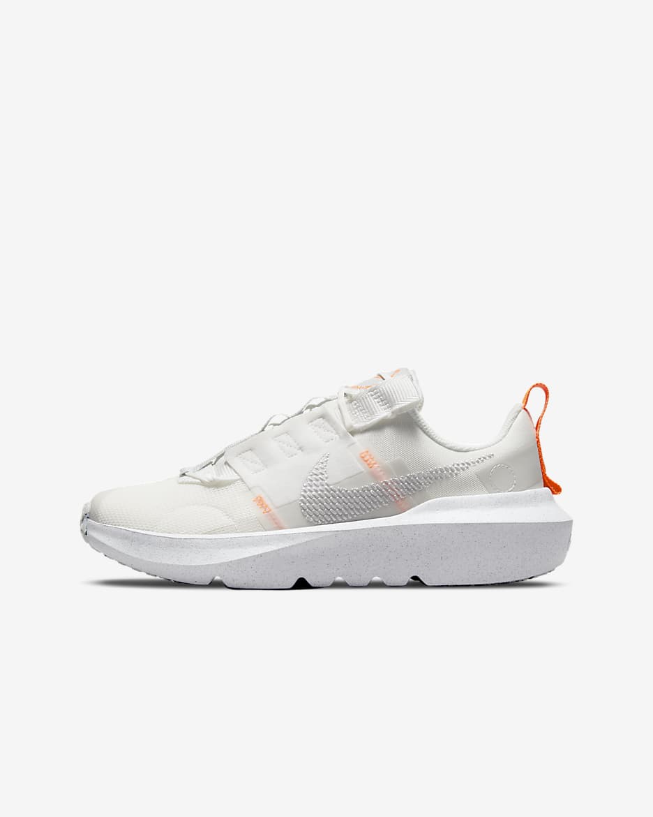 Tenis para niños grandes Nike Crater Impact - Blanco cumbre/Tinte platino/Polvo fotón/Gris niebla