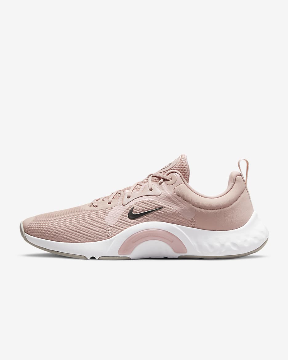 Nike Renew In-Season TR 11 Women's Workout Shoes - Pink Oxford/Pale Coral/White/Metallic Pewter