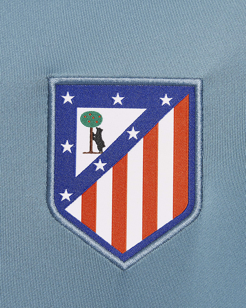 Atlético de Madrid Strike Camiseta de fútbol de entrenamiento Nike Dri-FIT - Niño/a - Noise Aqua/Light Iron Ore/Carmesí claro