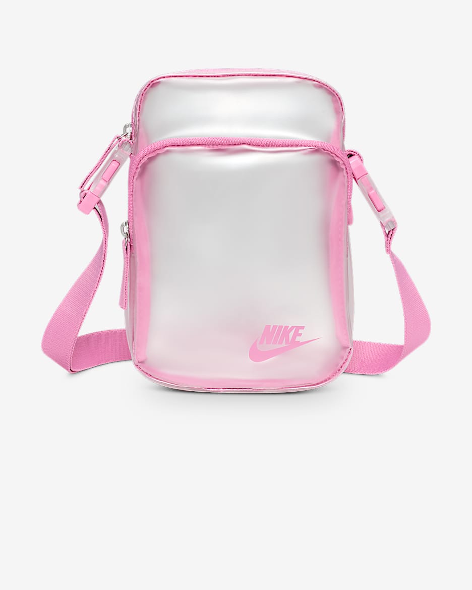 Bolsa bandolera (4 L) Nike Crystal Heritage - Transparente/Flamenco mágico/Flamenco mágico
