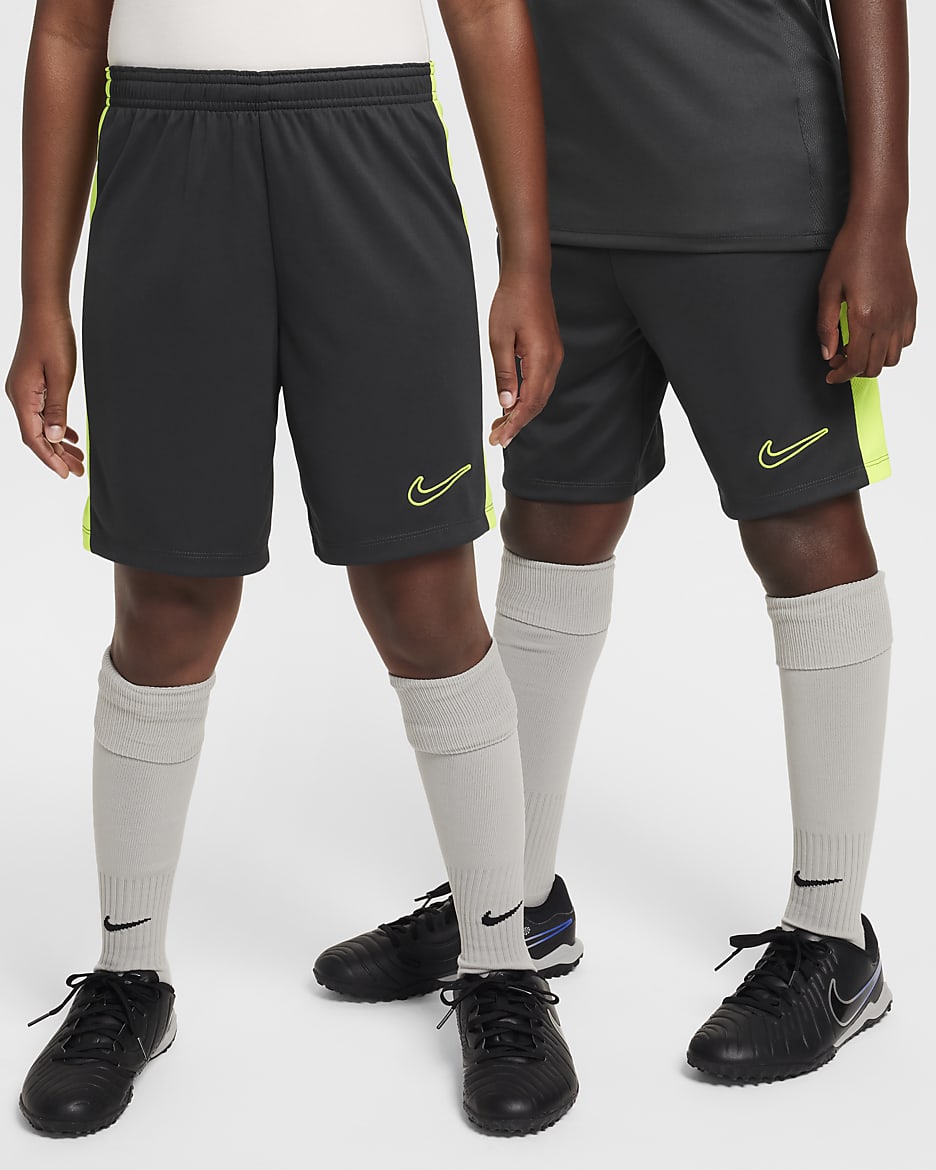 Nike Dri-FIT Academy23 Fußballshorts für Kinder - Anthracite/Volt/Volt