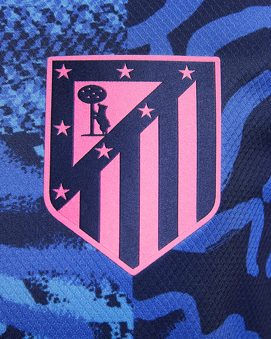 Replika pánského třetího fotbalového dresu Nike Dri-FIT Atlético Madrid Stadium 2024/25 - Blue Void/Pink Glow