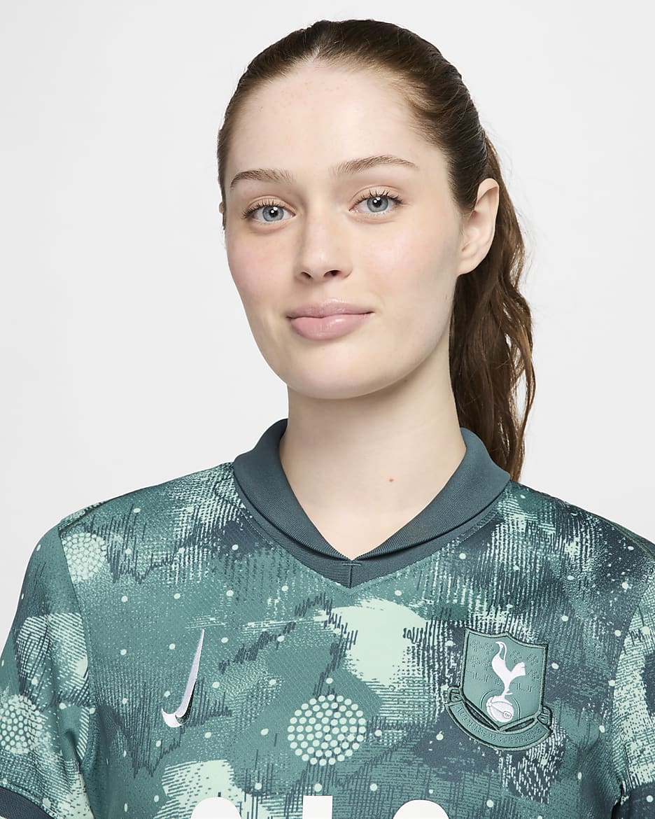 Tottenham Hotspur 2024/25 Stadium Third Women's Nike Dri-FIT Football Replica Shirt - Enamel Green/Bicoastal/White