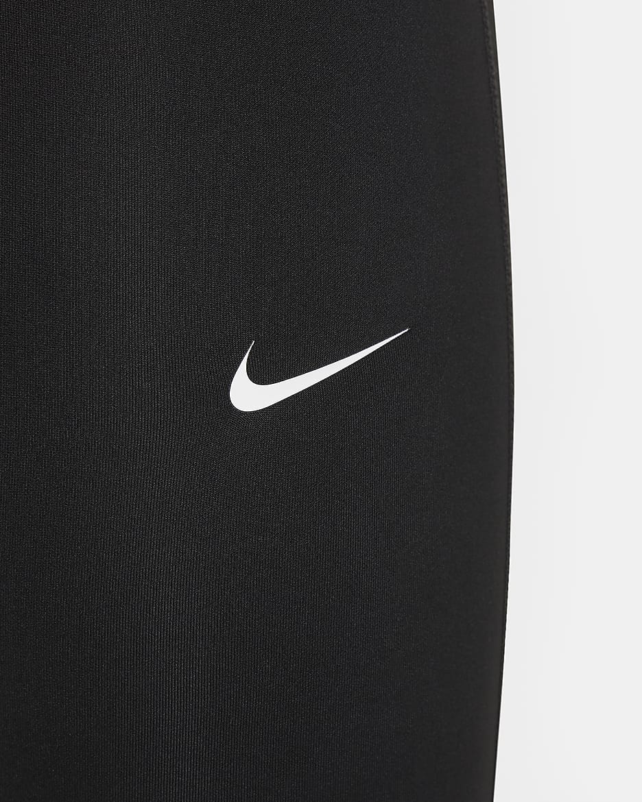 Nike Pro Dri-FIT-leggings til større børn (piger) - sort/hvid