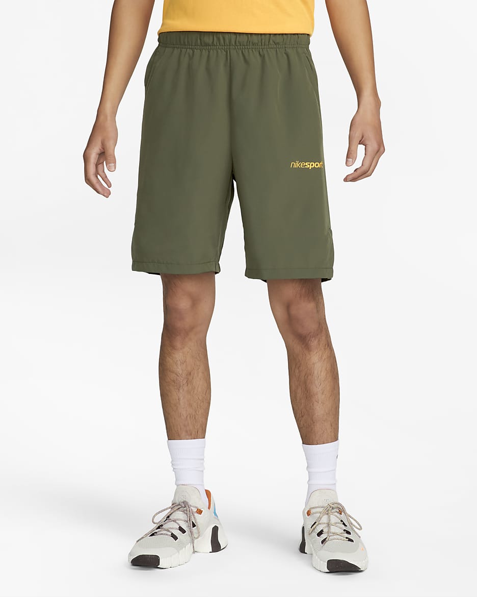 Nike Dri-FIT Flex Men's 23cm (approx.) Woven Training Shorts - Cargo Khaki/Cargo Khaki/Sundial