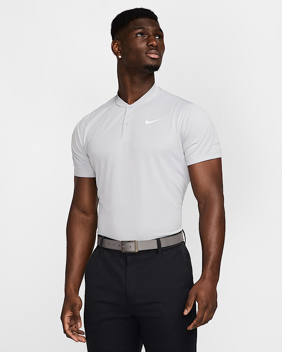 Nike Dri-FIT Victory Men's Golf Polo - Wolf Grey/White